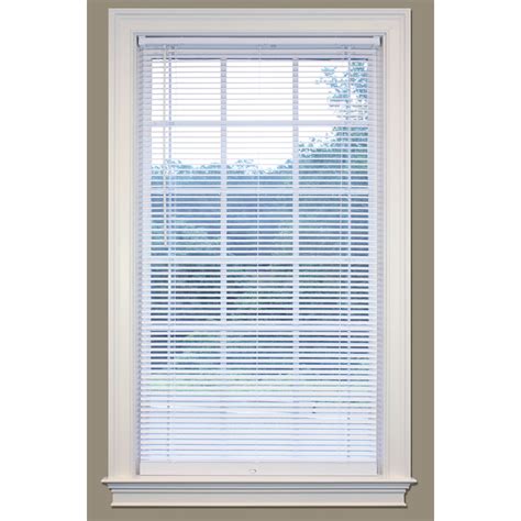 Shop SafeTrac 1-in Cordless White Vinyl Mini Blinds (Common: 31-in; Actual: 30.5-in x 72-in) at ...