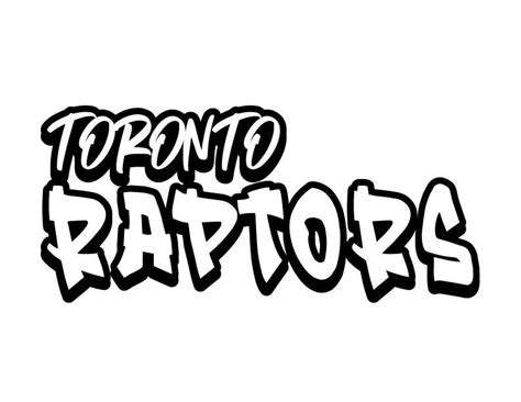 NBA Graffiti Decals- Toronto Raptors | Basketball decal, Nba, Graffiti