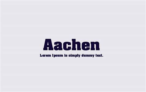 Aachen Font Free Download - Font Sonic