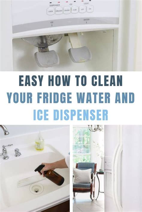 HOW TO CLEAN FRIDGE WATER DISPENSER AND ICE MAKER | Clean fridge, Clean refrigerator water ...