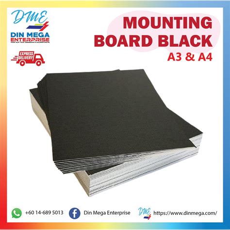 MOUNTING BOARD BLACK (A3/A4) | Shopee Malaysia