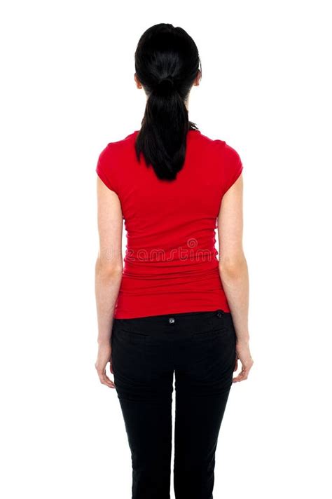 Shapely Woman with Her Back Facing Camera Stock Image - Image of standing, portrait: 27847781