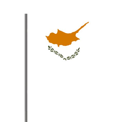 Cyprus Flag PNG Image, Cyprus Flag With Pole, Cyprus Flag With Pole Png ...