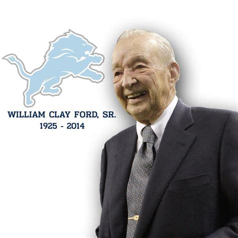 Detroit Lions owner William Clay Ford Sr. (1925-2014) | Detroit lions football, Detroit lions, Lions