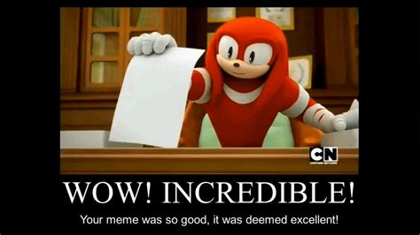 Knuckles approves your excelent meme gt4 edition - YouTube