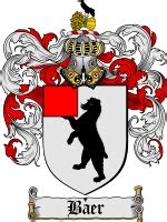 Baer Coat of Arms / Baer Family Crest