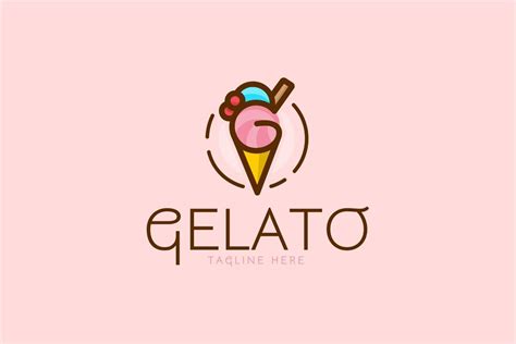 Delicious Gelato - Ice Cream Logo Template