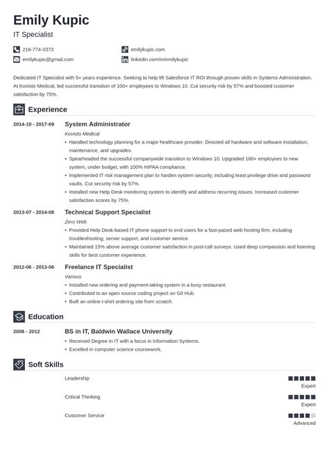 Technical Skills In Resume For It Freshers : Technical Skills For A Resume List With 30 Examples