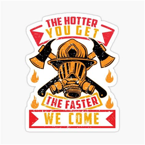 Funny Firefighter Stickers | Redbubble