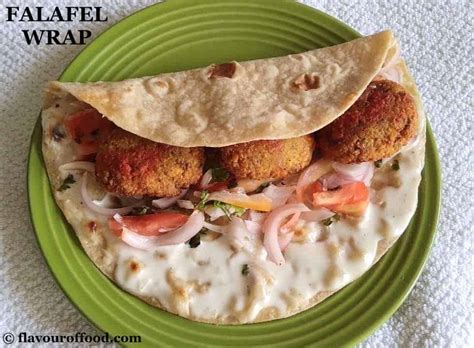 Falafel Wrap Recipe | How to make Falafel Wrap – Flavour of Food