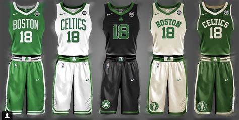 Boston Celtics Basketball Jersey Design 2019 : Nba City Edition Uniforms 2018 19 Nike News / See ...