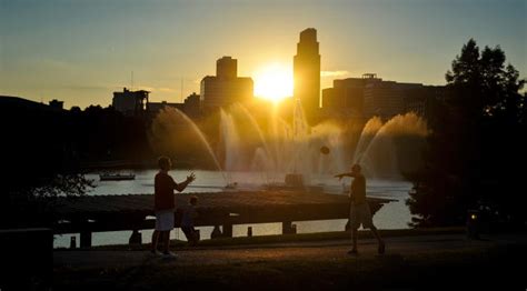 Omaha Skyline at Sunset