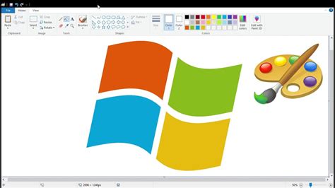 How To Draw Windows 10 Logo In Ms Paint Youtube - vrogue.co