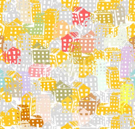 City Sketch, Seamless Background For Your Design Stock Photo | Royalty-Free | FreeImages