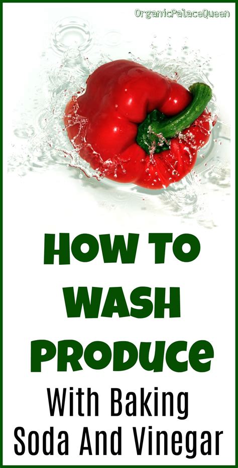 How To Wash Produce With Baking Soda - Organic Palace Queen | Fruit veggie wash, How to wash ...