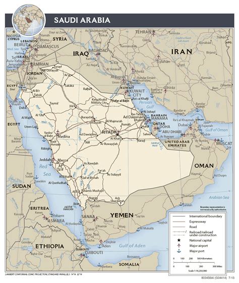 Detailed political map of Saudi Arabia. Saudi Arabia detailed political ...