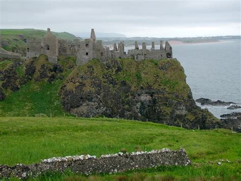 Dunluce Castle a renowned ruins in Northern Ireland