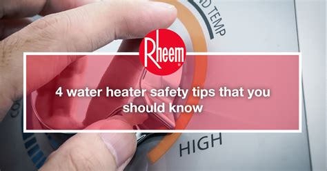 4 Storage Water heater Safety Tips You Should Know - Rheem Asia – Rheem ...