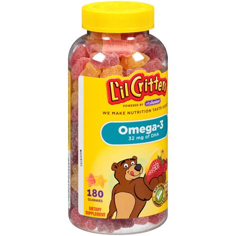 L'il Critters™ Omega-3 Dietary Supplement Gummies 180 ct Bottle ...