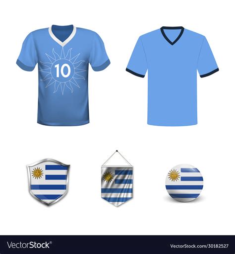 Uruguay football jersey abstract image the Vector Image