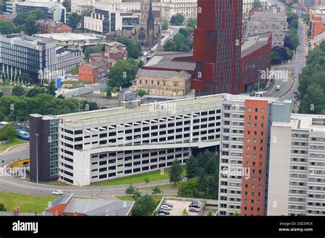 Woodhouse Lane Multi Storey Car Park in Leeds City Centre Stock Photo ...