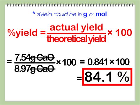 How to Calculate Percent Yield in Chemistry: 13 Steps