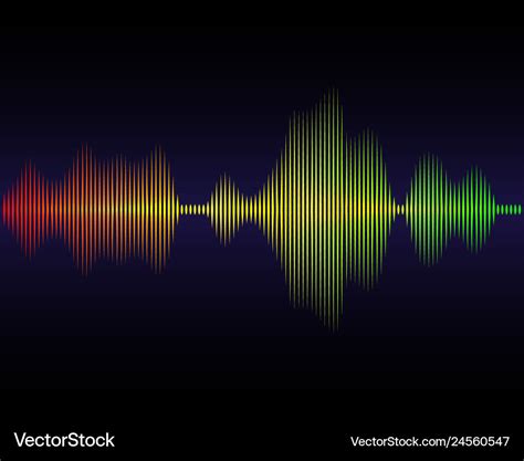 Music sound waves Royalty Free Vector Image - VectorStock