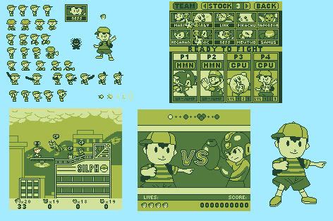 Super Smash Land: Ness Sprites by shanethemugenfan on DeviantArt