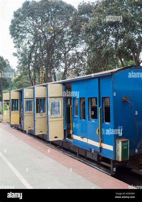 Nilgiri Mountain train car at Coonoor train station Stock Photo - Alamy