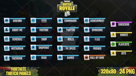 Fortnite - Twitch Panels #3 by LoL-Overlay on DeviantArt