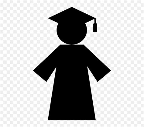 Graduate Clipart Black And White, HD Png Download - vhv