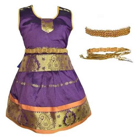 Cotton Silk Girls Designer Pattu Pavadai at Rs 690/set in Chennai | ID ...