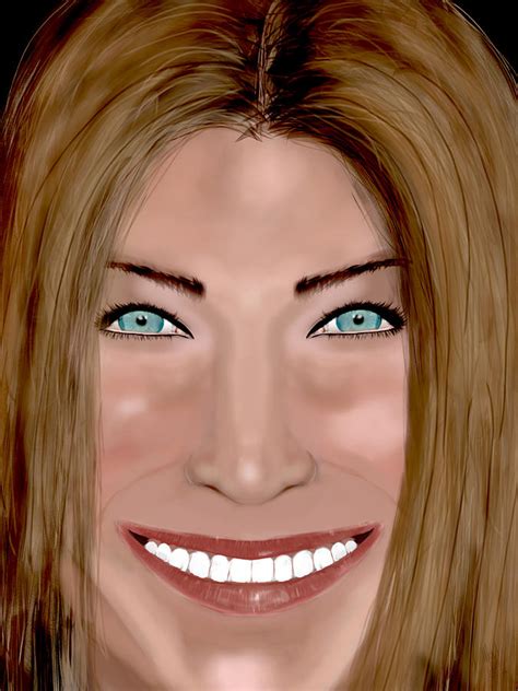 Jennifer Aniston Digital Art by Mathieu Lalonde