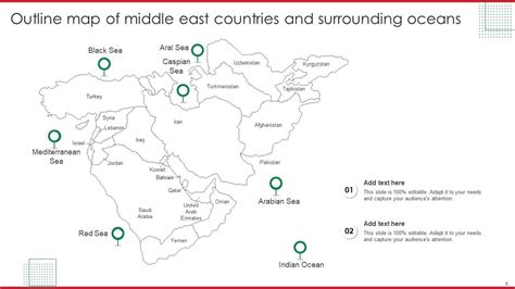 Outline Map Of Middle East Countries Ppt PowerPoint Presentation ...