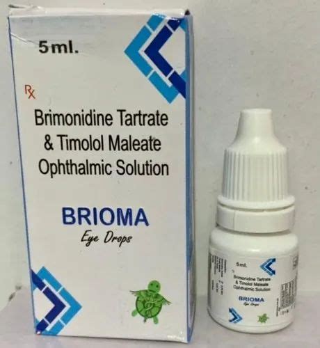 Brimonidine Tartrate & Timolol Maleate Ophthalmic Solution at best price in Chandigarh | ID ...