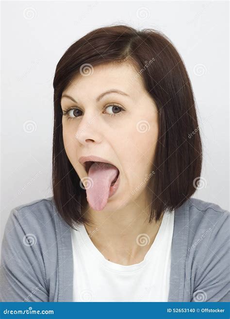 Sticking out tongue stock photo. Image of human, childish - 52653140