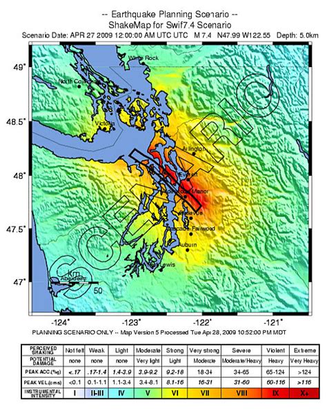 Seattle Earthquake Risk Map - United States Map