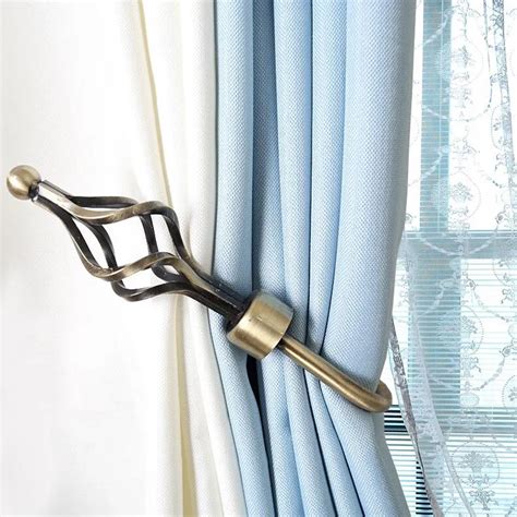 2018 New U Style Curtain Tie Back Metal Tieback Holders Wall Hooks ...