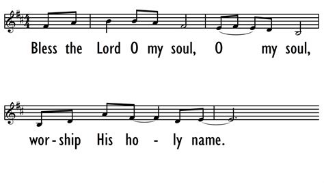 BLESS THE LORD, O MY SOUL | Digital Songs & Hymns