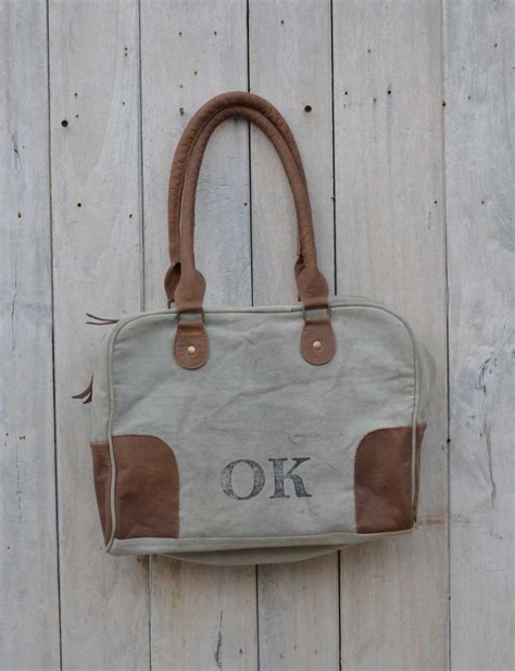 Bag OK canvas + leather - IsabelleRose