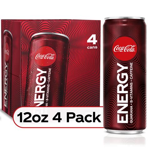 Coca-Cola Energy Drink, 12 Fl Oz, 4 Pack Can - Walmart.com