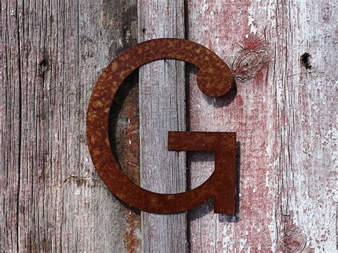 Rustic Metal Craft Letters