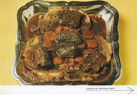 Lamprey Eel, Boradeaux Style (Lamproie à la Bordelaise) | Vintage ...