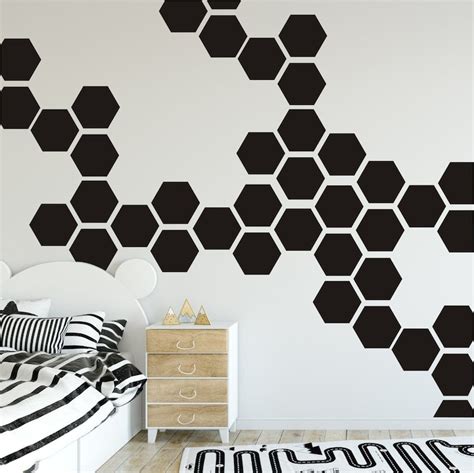 Honeycomb Wall Decal Hexagon Stickers per Pack Self Adhesive | Etsy