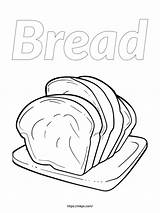 Free Printable Simple Bread Coloring Page · InkPx sketch template
