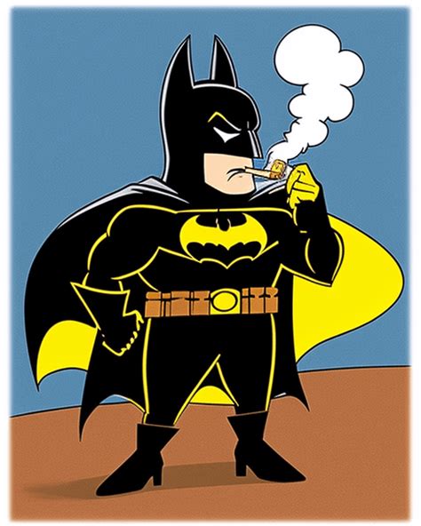 Batman Smoking a Marijuana Pipe - NWO (NEW WEED ORDER) | OpenSea