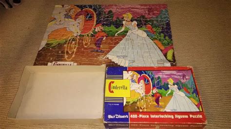 Vintage Walt Disney 1960's Cinderella Jigsaw Puzzle by Jaymar 400 PC ...