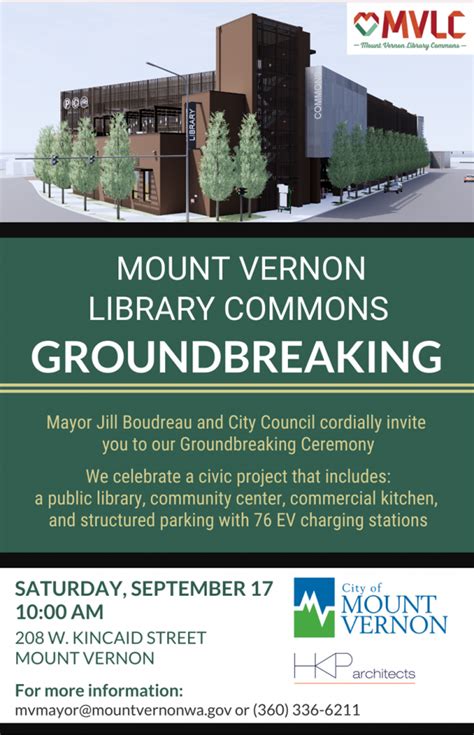 Mount Vernon Library Commons Groundbreaking - Mount Vernon Chamber of Commerce