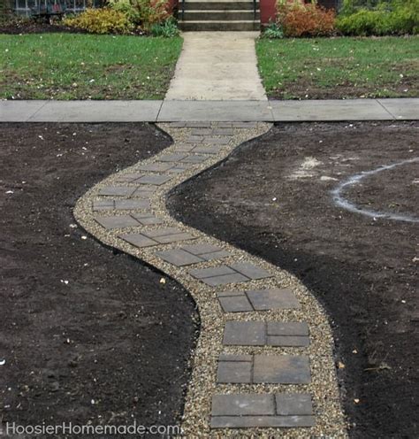 How to Install a Stone Walkway - The front of our home has been an ...