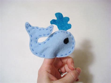 Whale finger puppet finger puppet whale puppet felt toy